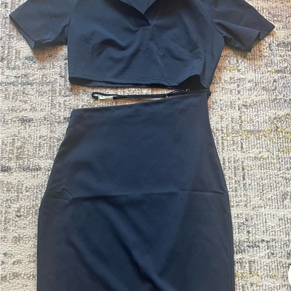 Jacquemus Nike Navy Polo Dress